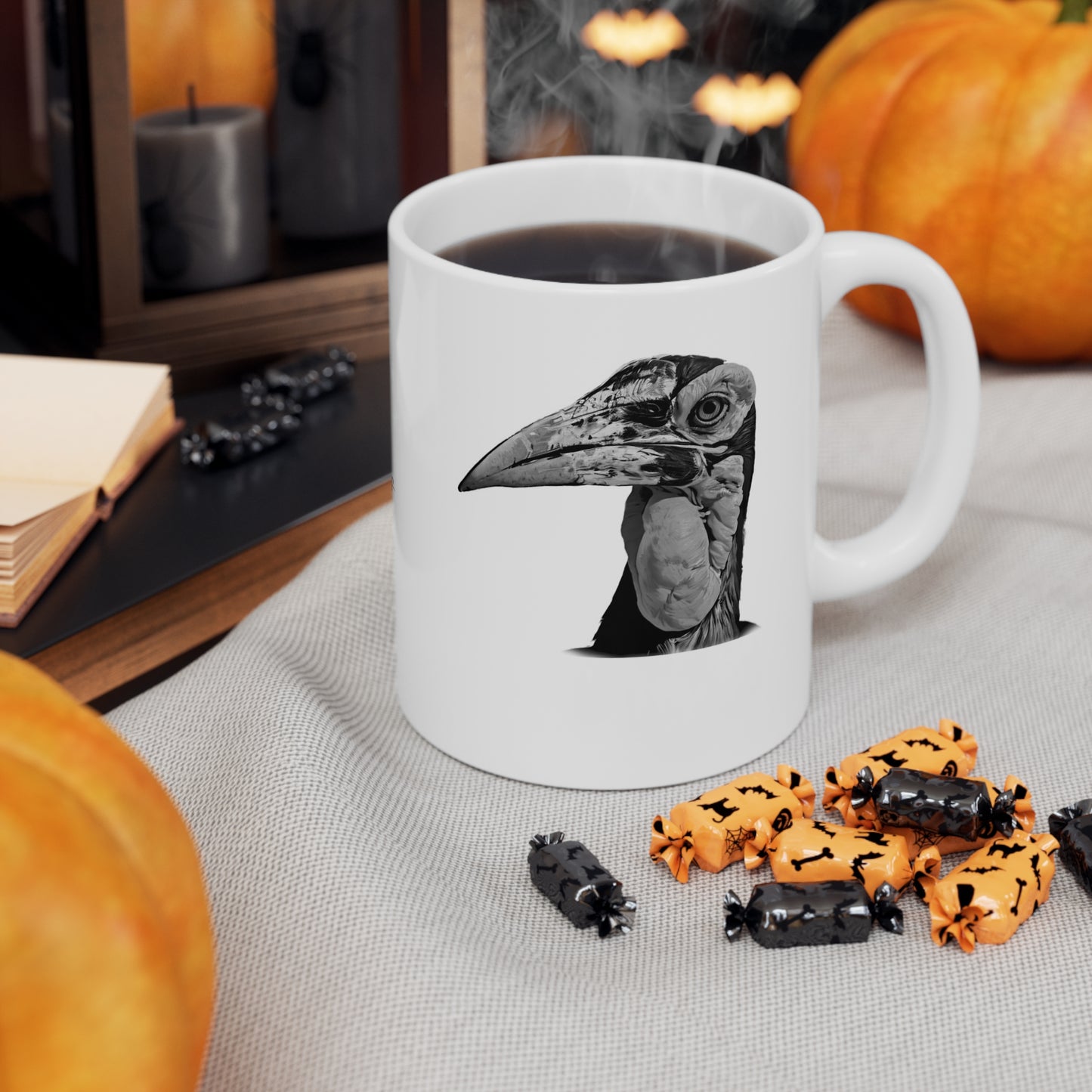B&W Hornbill Mug