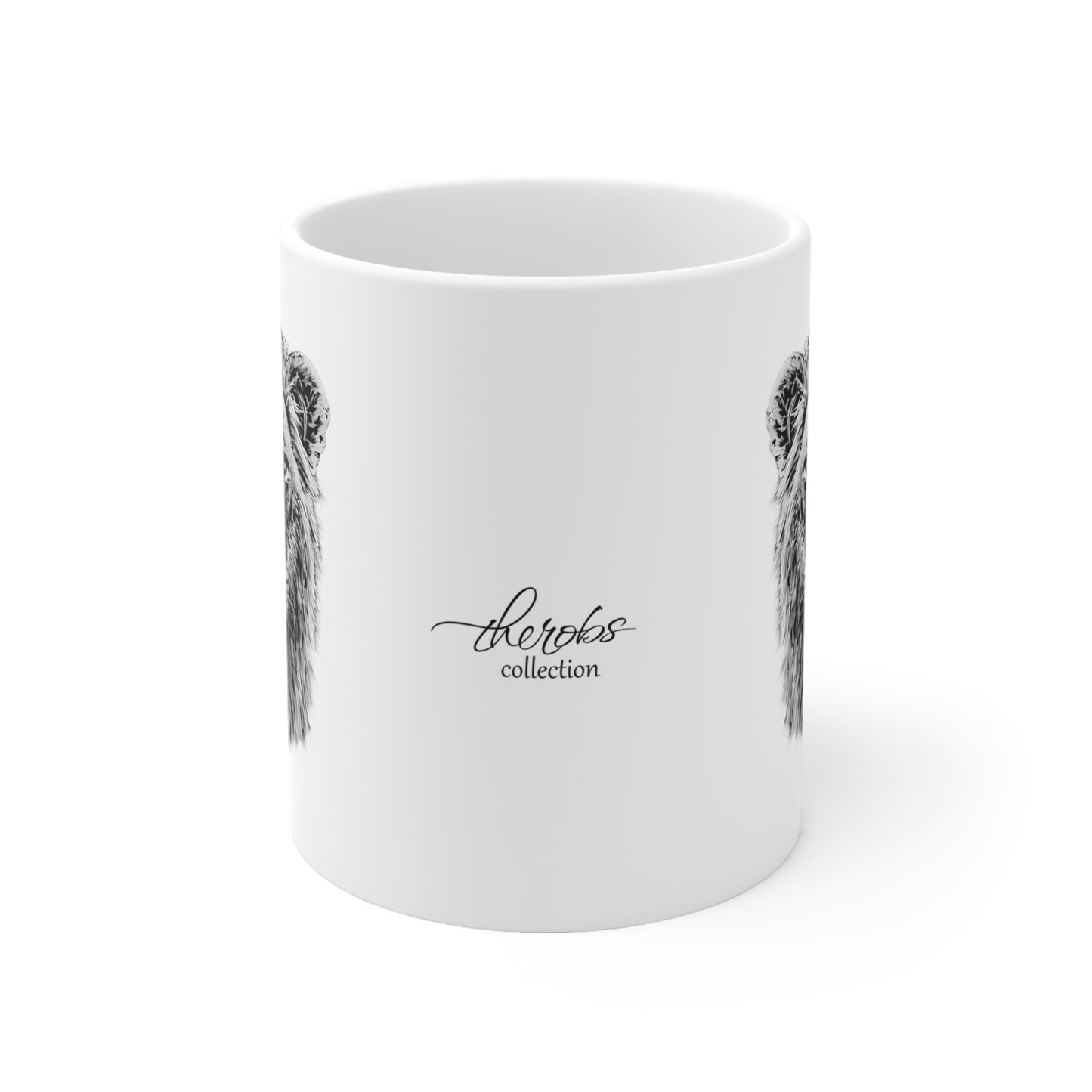 B&W Lion Mug