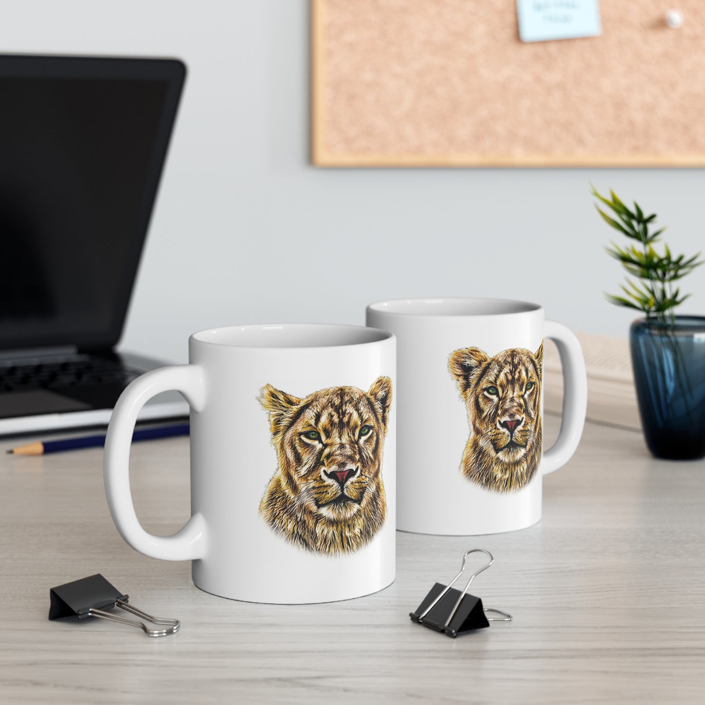 Colour Lioness Mug