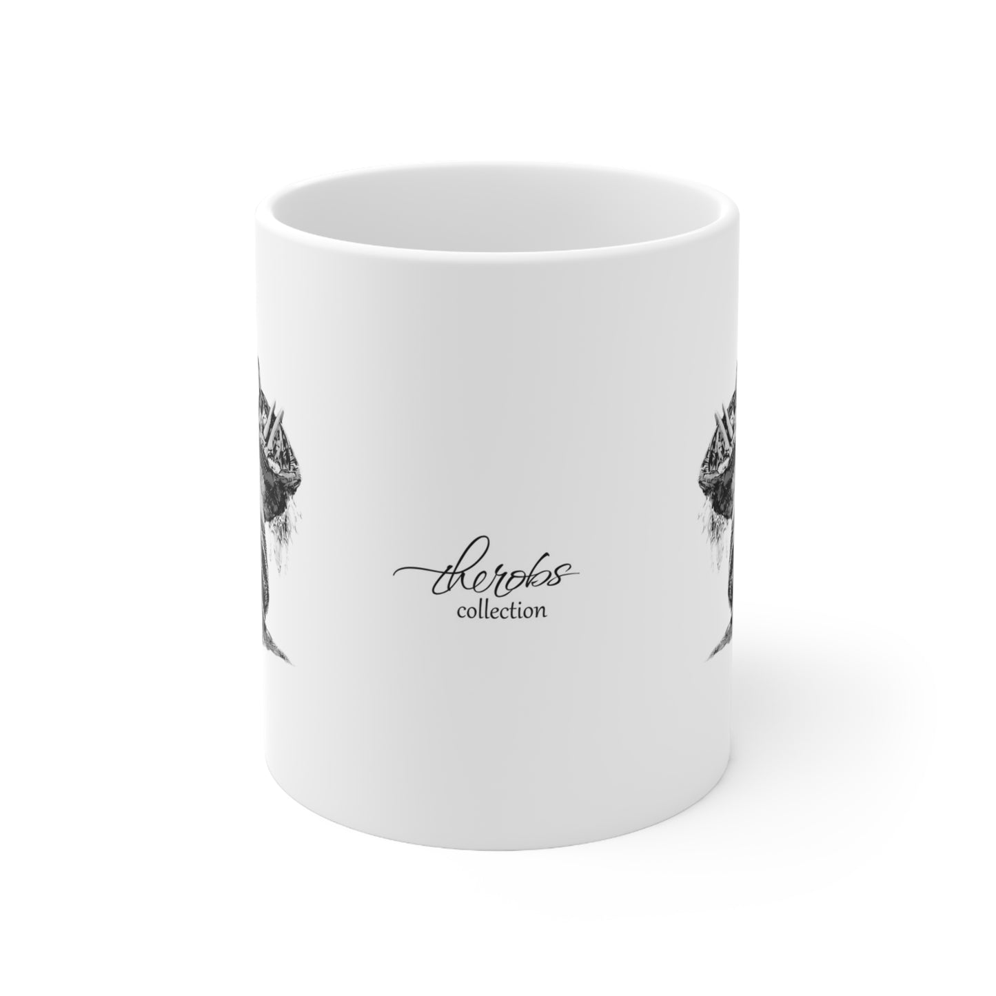 B&W Hippo Mug