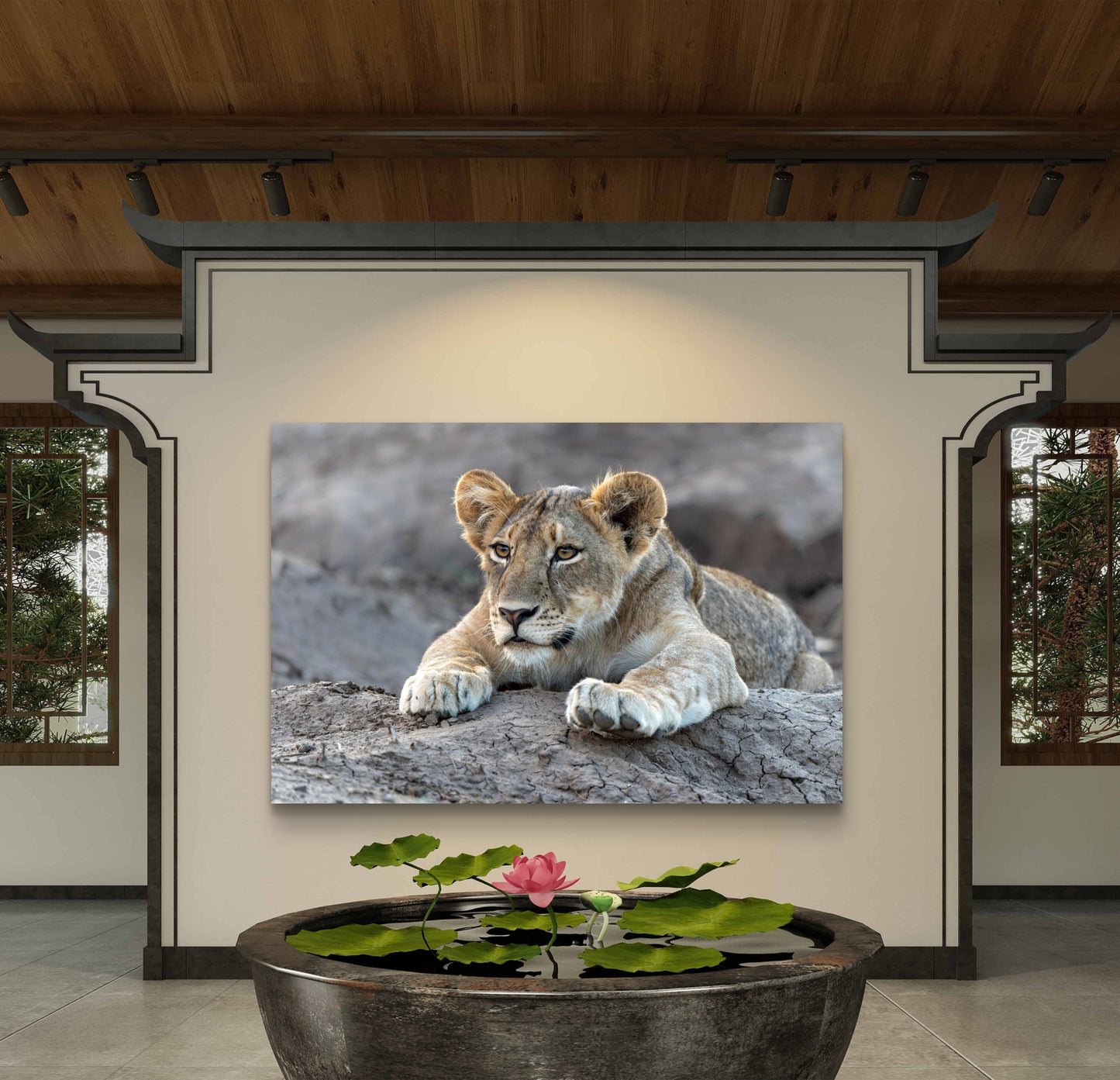 Lion Cub Silk Poster