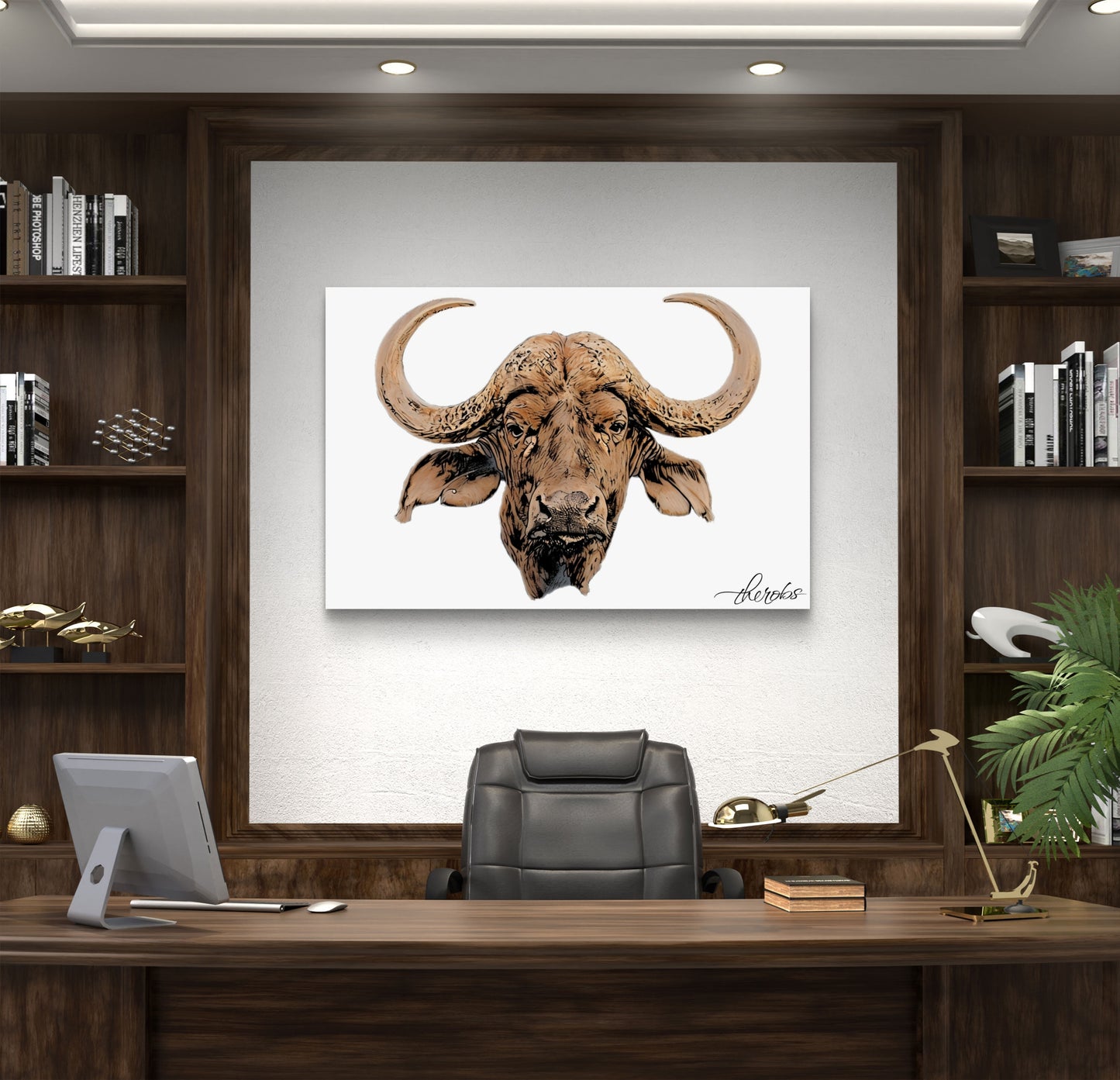 Cape Buffalo Fine Art Poster