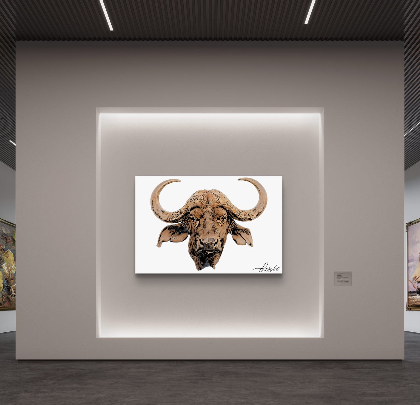 Cape Buffalo Fine Art Poster