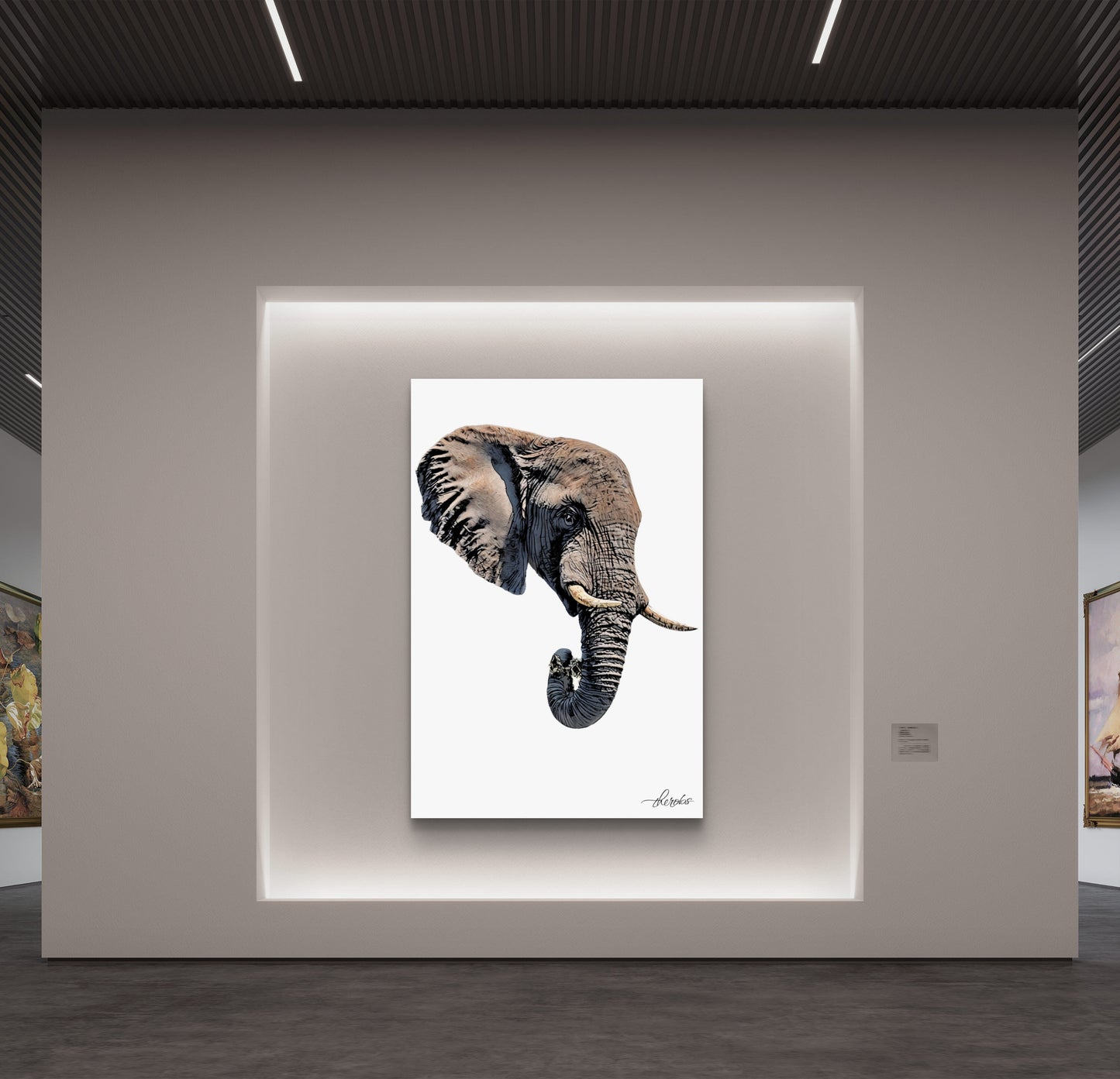 Elephant Canvas Print 2