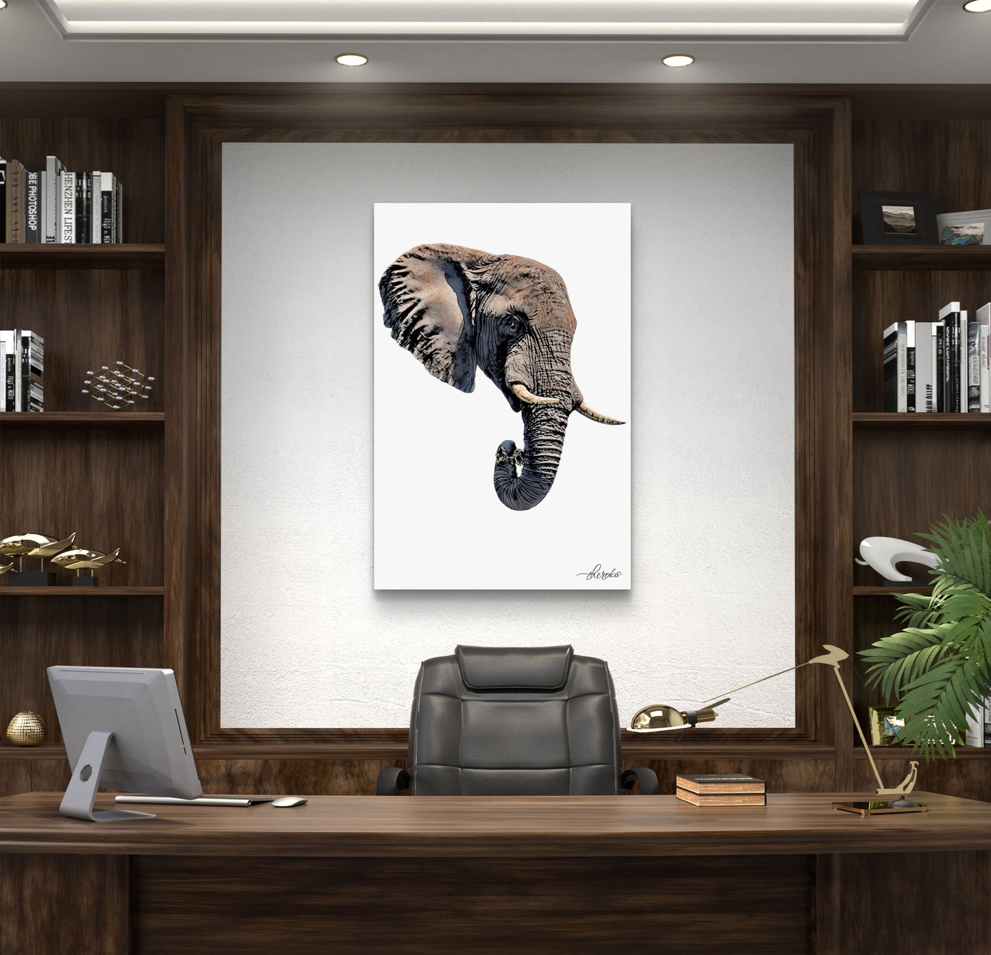 Elephant Canvas Print 2