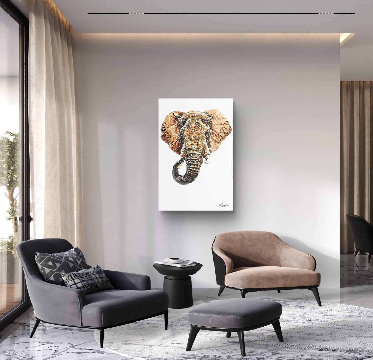 Elephant Canvas Print 3