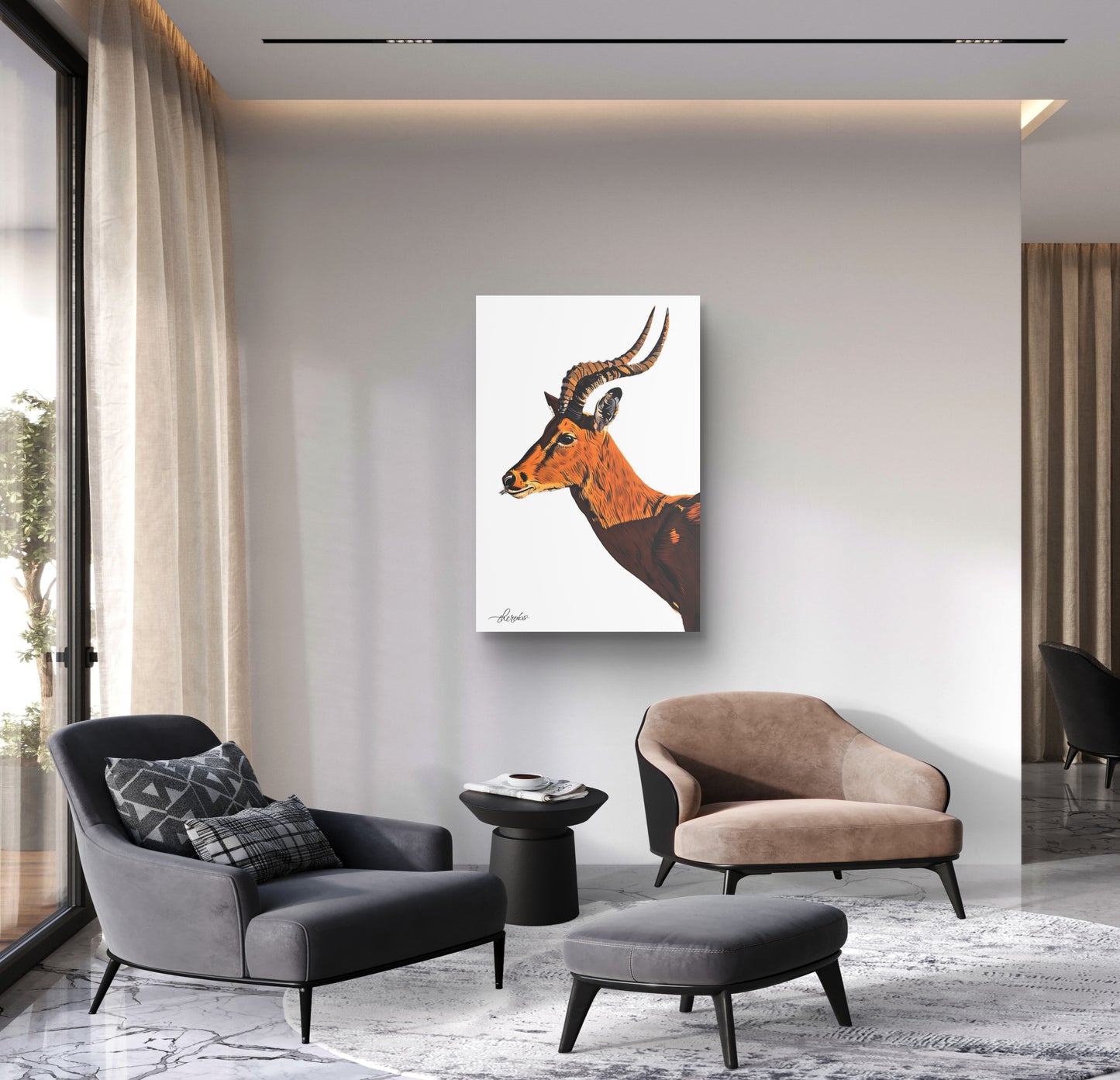 Impala Canvas Print 2