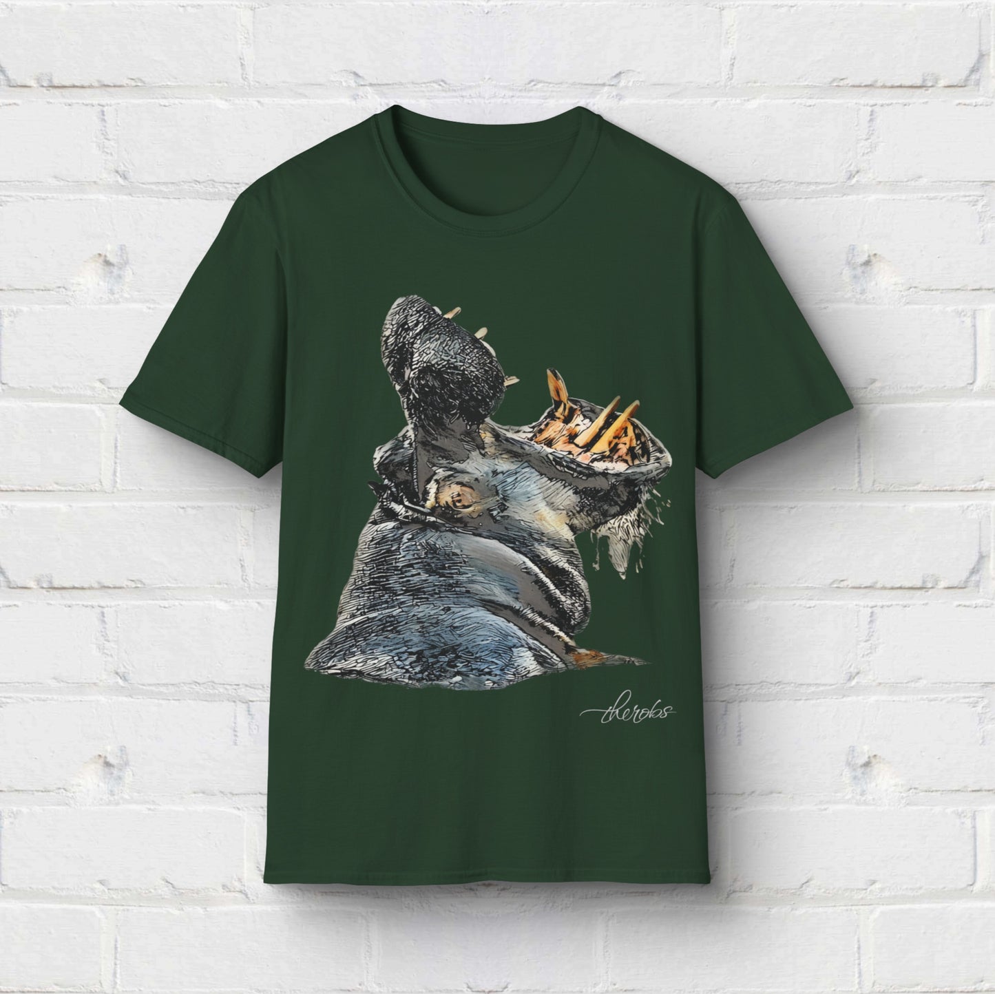 Colour Hippo Unisex Gildan T-Shirt