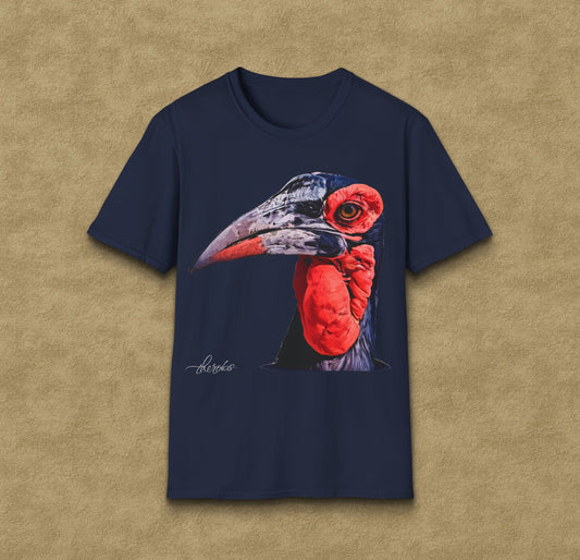 Colour African Hornbill Cotton Unisex T-Shirt