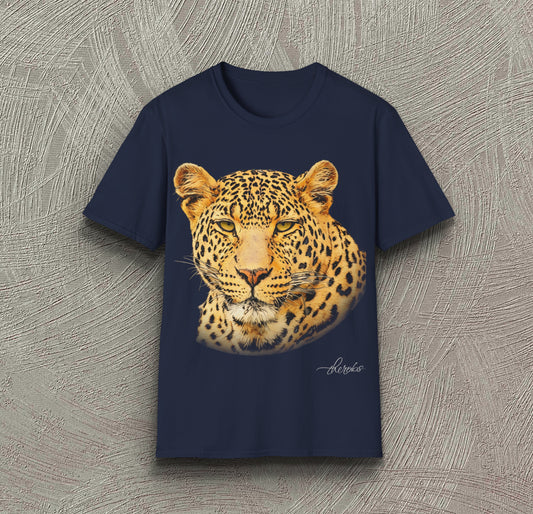 Colour Leopard Cotton Unisex T-Shirt