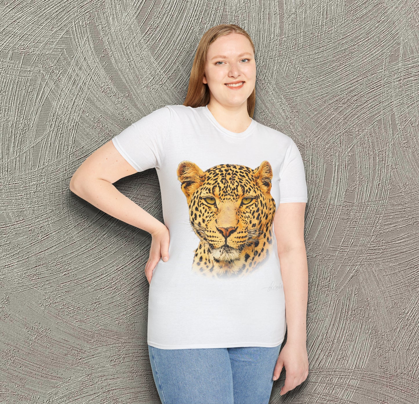 Colour Leopard Cotton Unisex T-Shirt