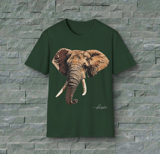 Colour Elephant Cotton Unisex T-Shirt