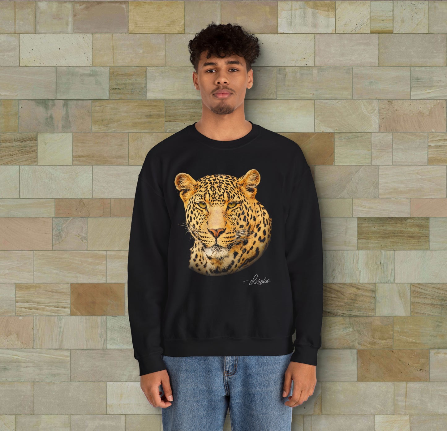 Colour Leopard Unisex Gildan Sweatshirt