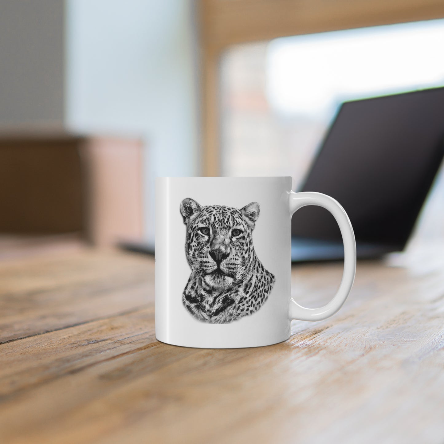 B&W Leopard Mug 2