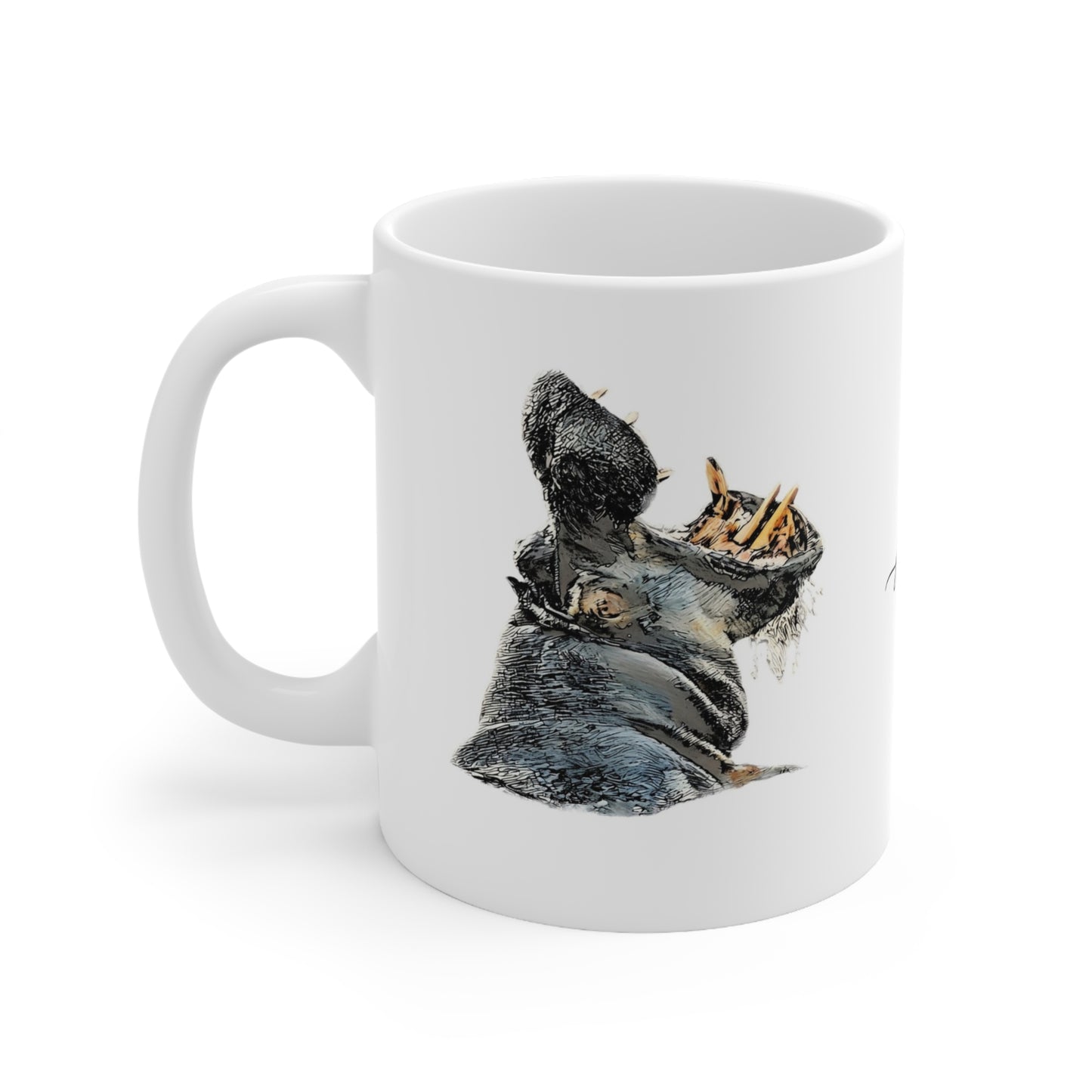 Colour Hippo Mug