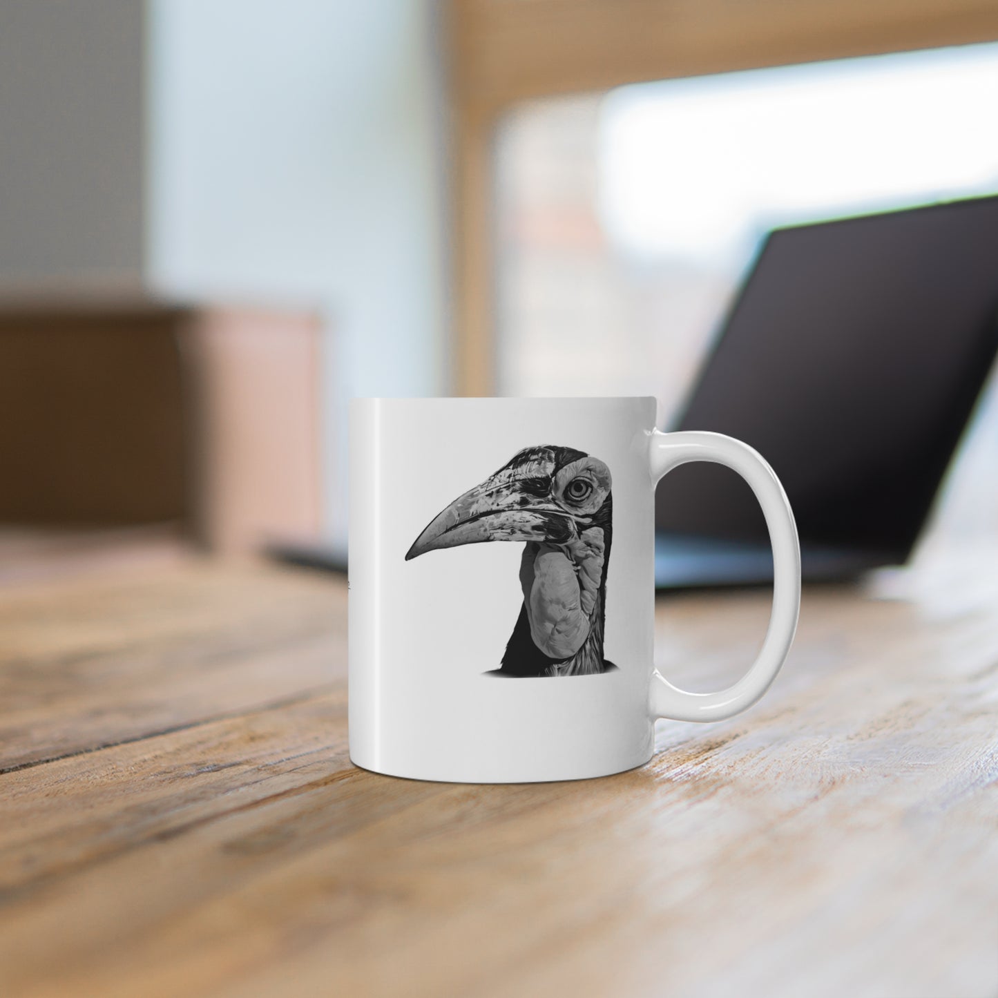 B&W Hornbill Mug