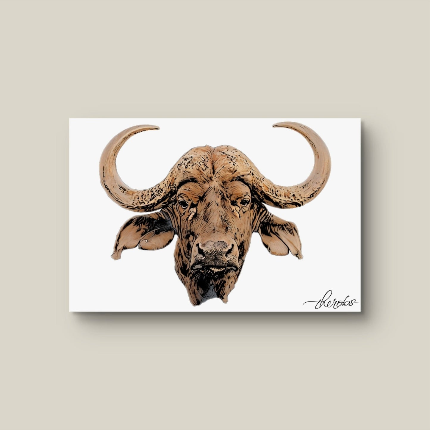Cape Buffalo Fine Art Poster - HD Printing