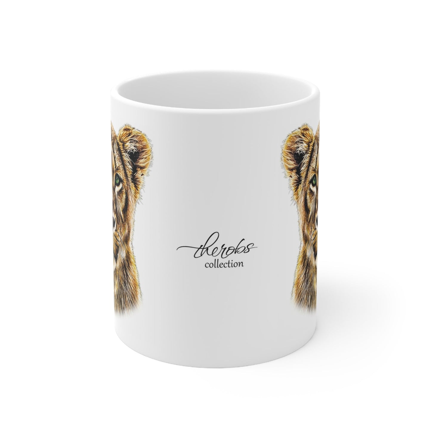 Colour Lioness White Ceramic 11oz Mug - HD Printing