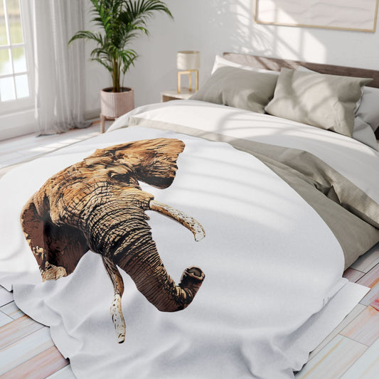 Elephant Cosy Arctic Fleece Blanket - HD Printing