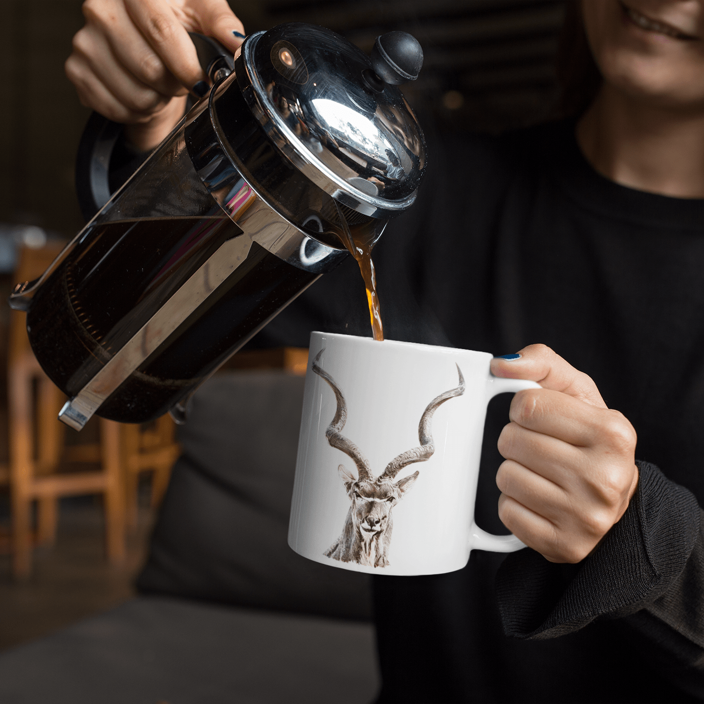Kudu White Ceramic 11oz Mug - HD Printing