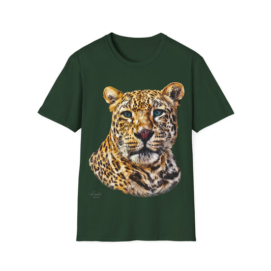 Leopard Unisex Cotton T-Shirt II - HD Printing