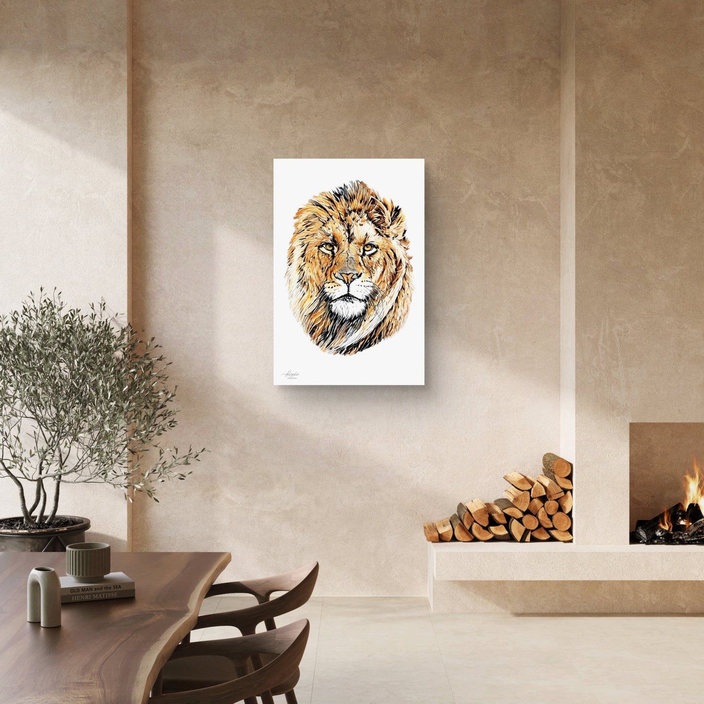 Lion Indoor & Outdoor HD Silk Poster - HD Printing