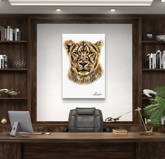 Lioness Canvas Print - HD Printing