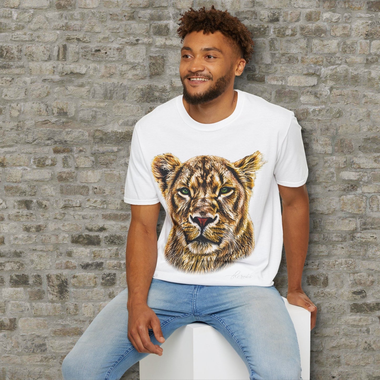 Lioness Unisex Cotton T-Shirt - HD Printing