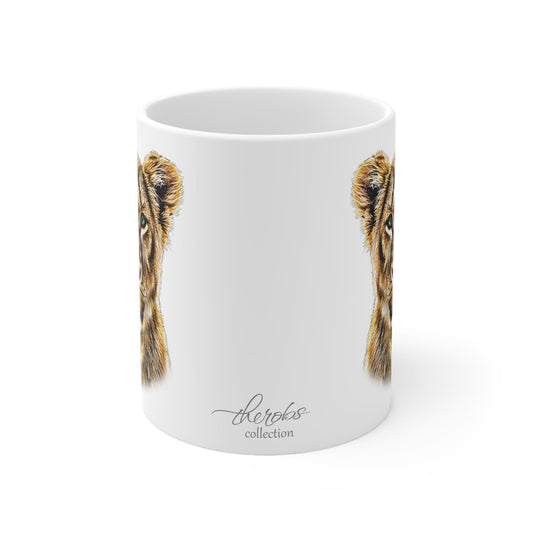 Lioness White Ceramic 11oz Mug - HD Printing