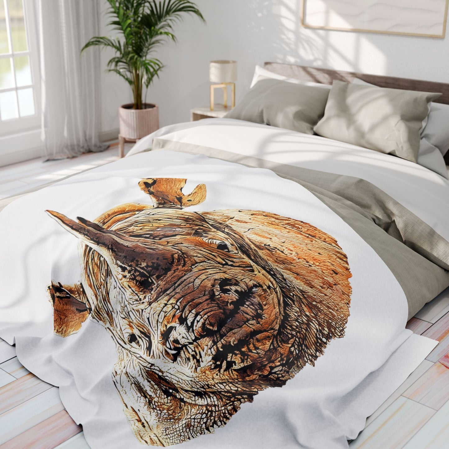 Rhino Cosy Arctic Fleece Blanket II - HD Printing