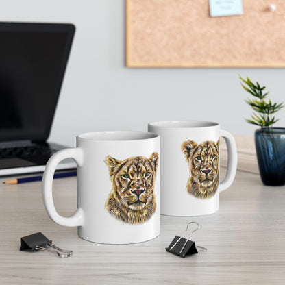 Colour Lioness Mug