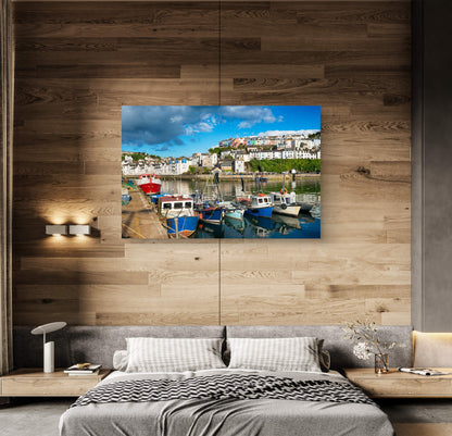 Brixham Harbour Silk Poster