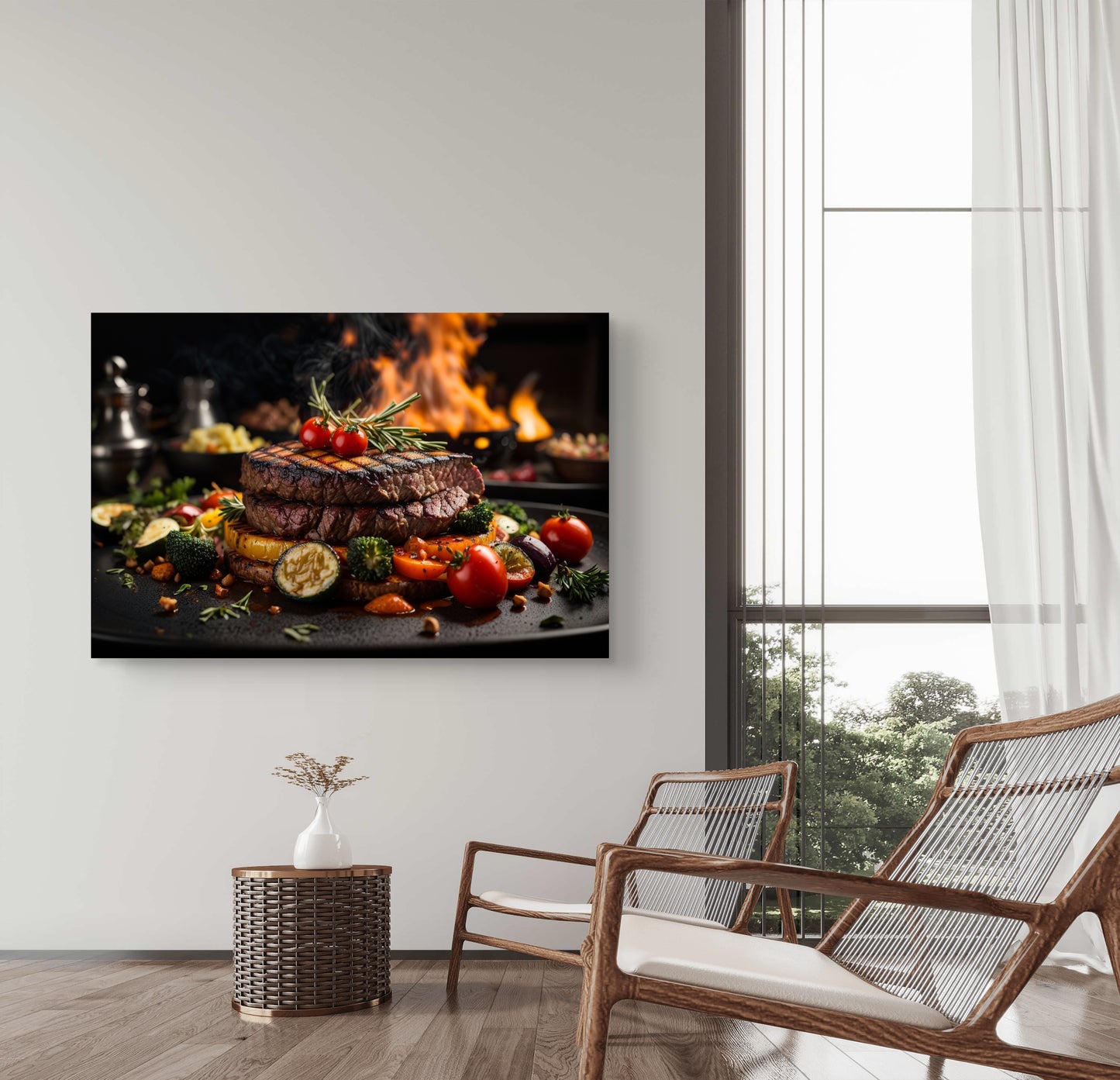 Steak Silk Poster