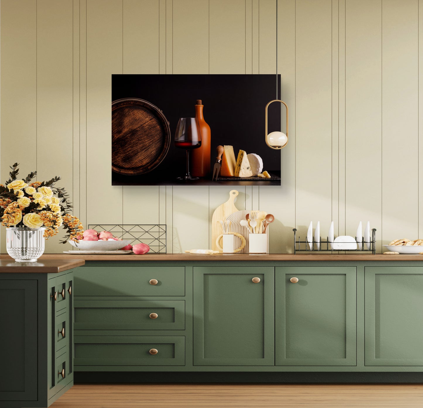 Cheese & Wine Canvas Print