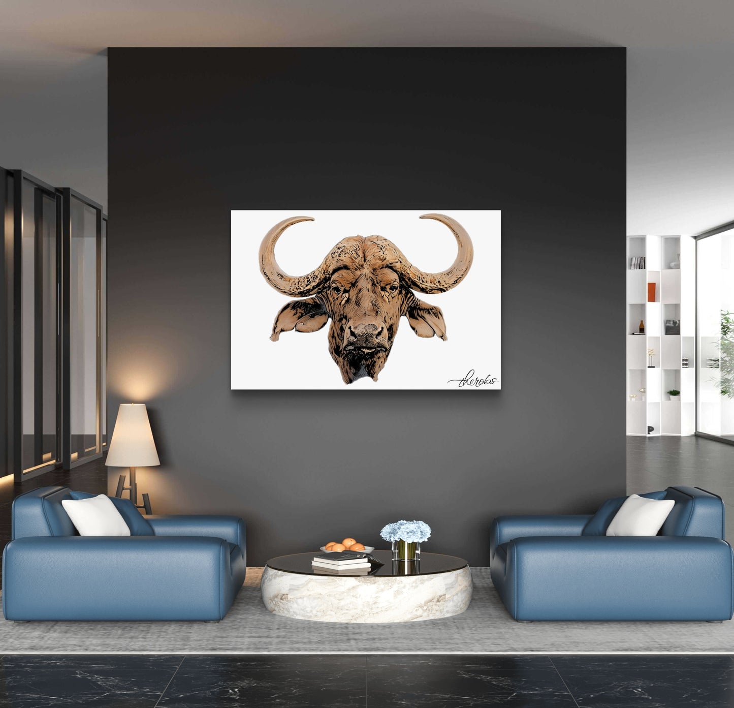 Cape Buffalo Fine Art Poster