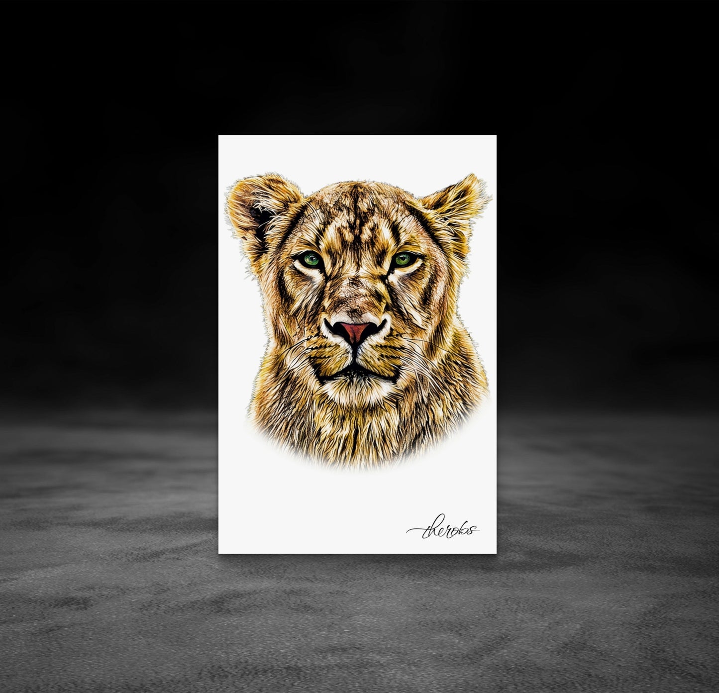 Lioness Fine Art Poster
