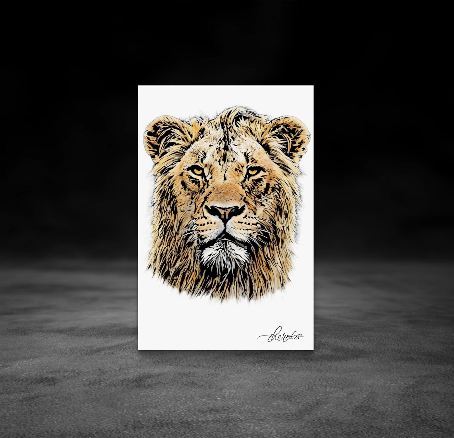 Lion Fine Art Poster