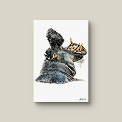 Hippo Fine Art Poster
