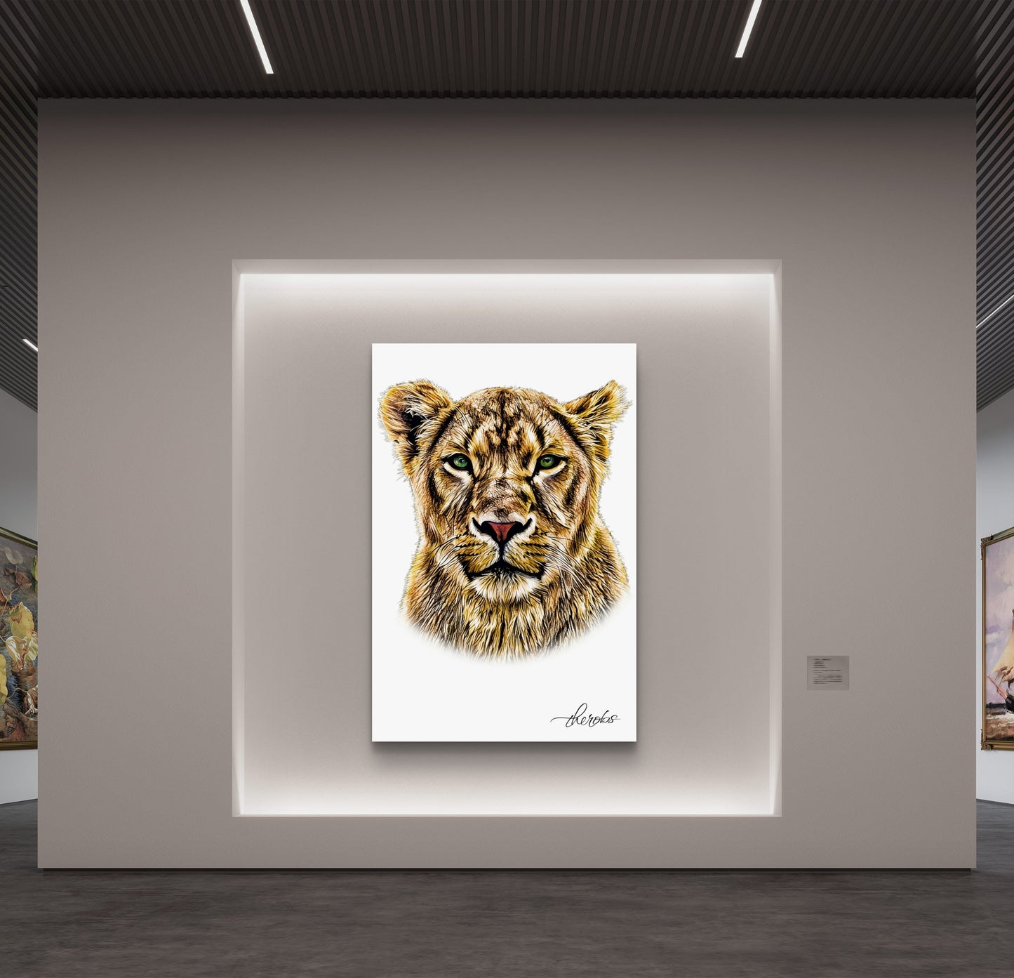 Lioness Canvas Print
