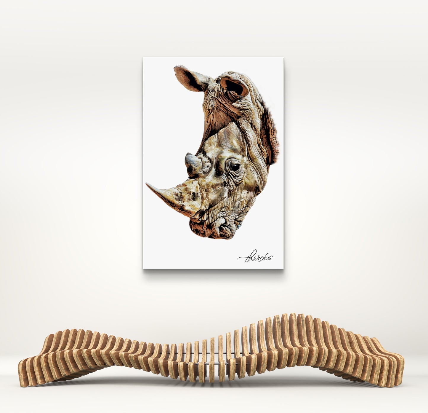 Rhino Canvas Print