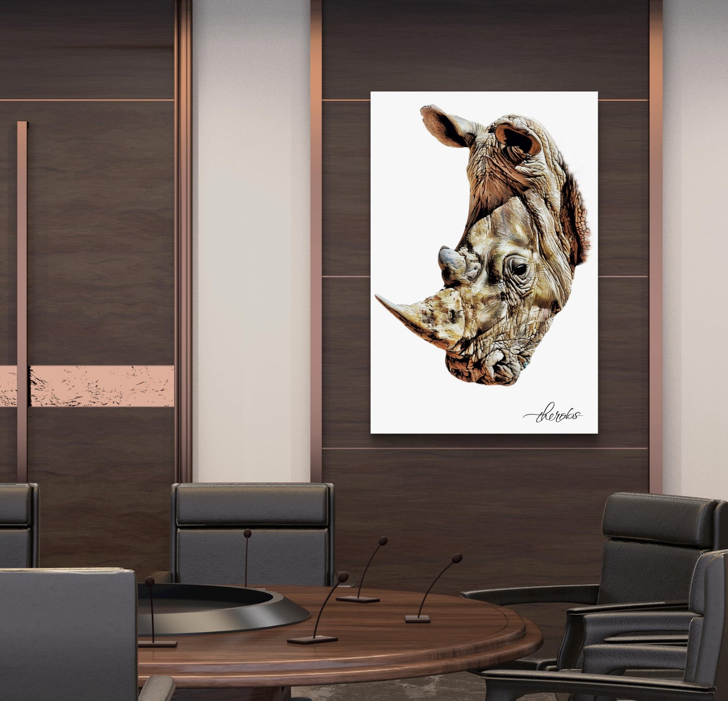 Rhino Canvas Print