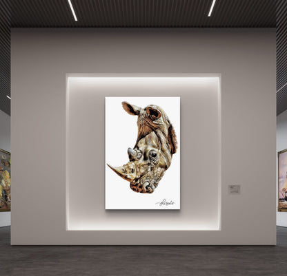 Rhino Canvas Print