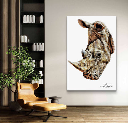 Rhino Canvas Print