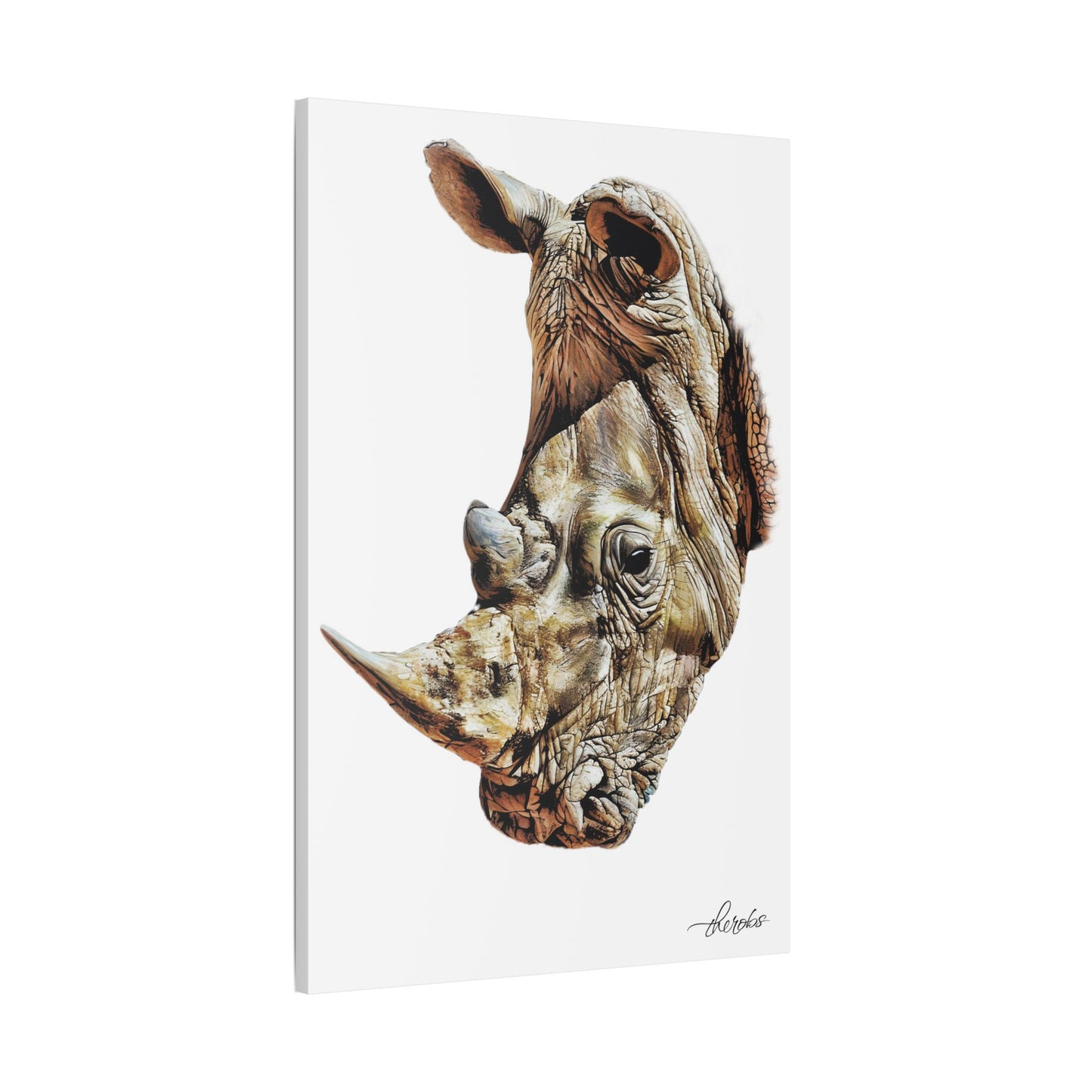 Rhino Canvas Print