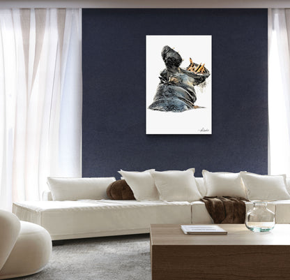 Hippo Canvas Print
