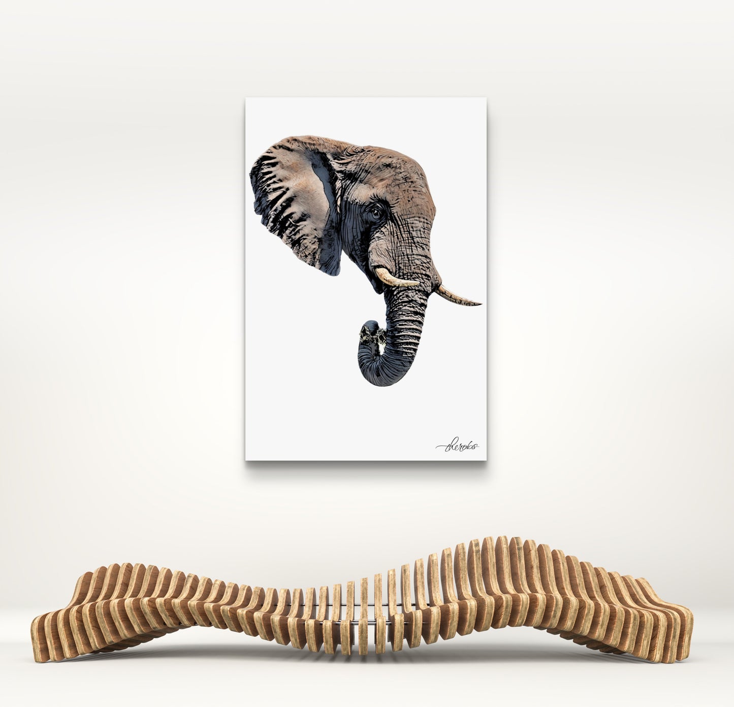 Elephant Canvas Print 2