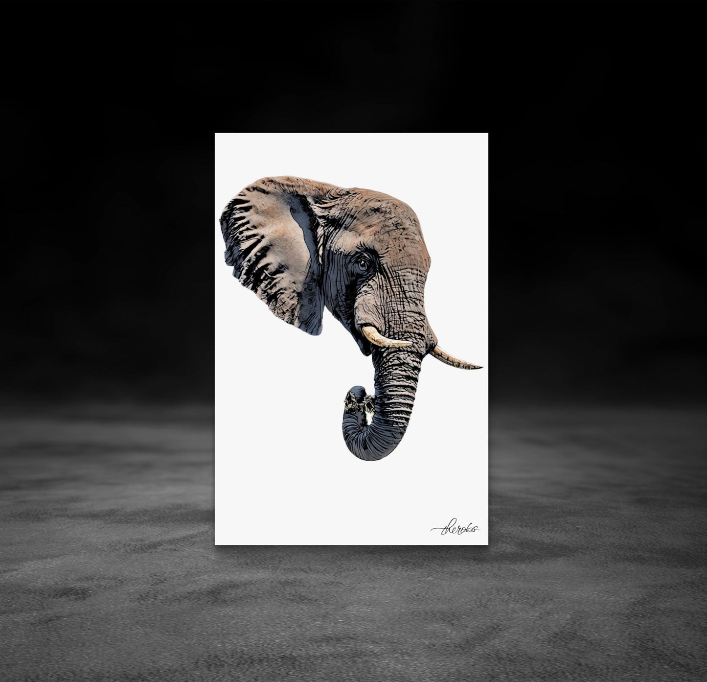 Elephant Canvas Print 2