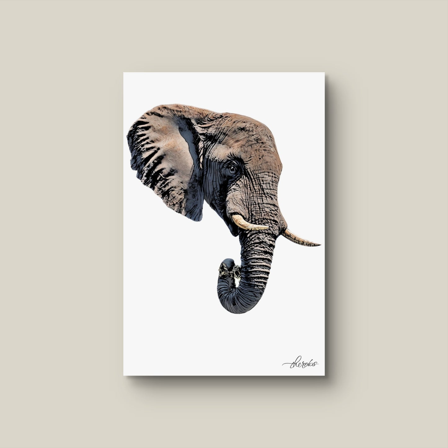 Elephant Canvas Print 2