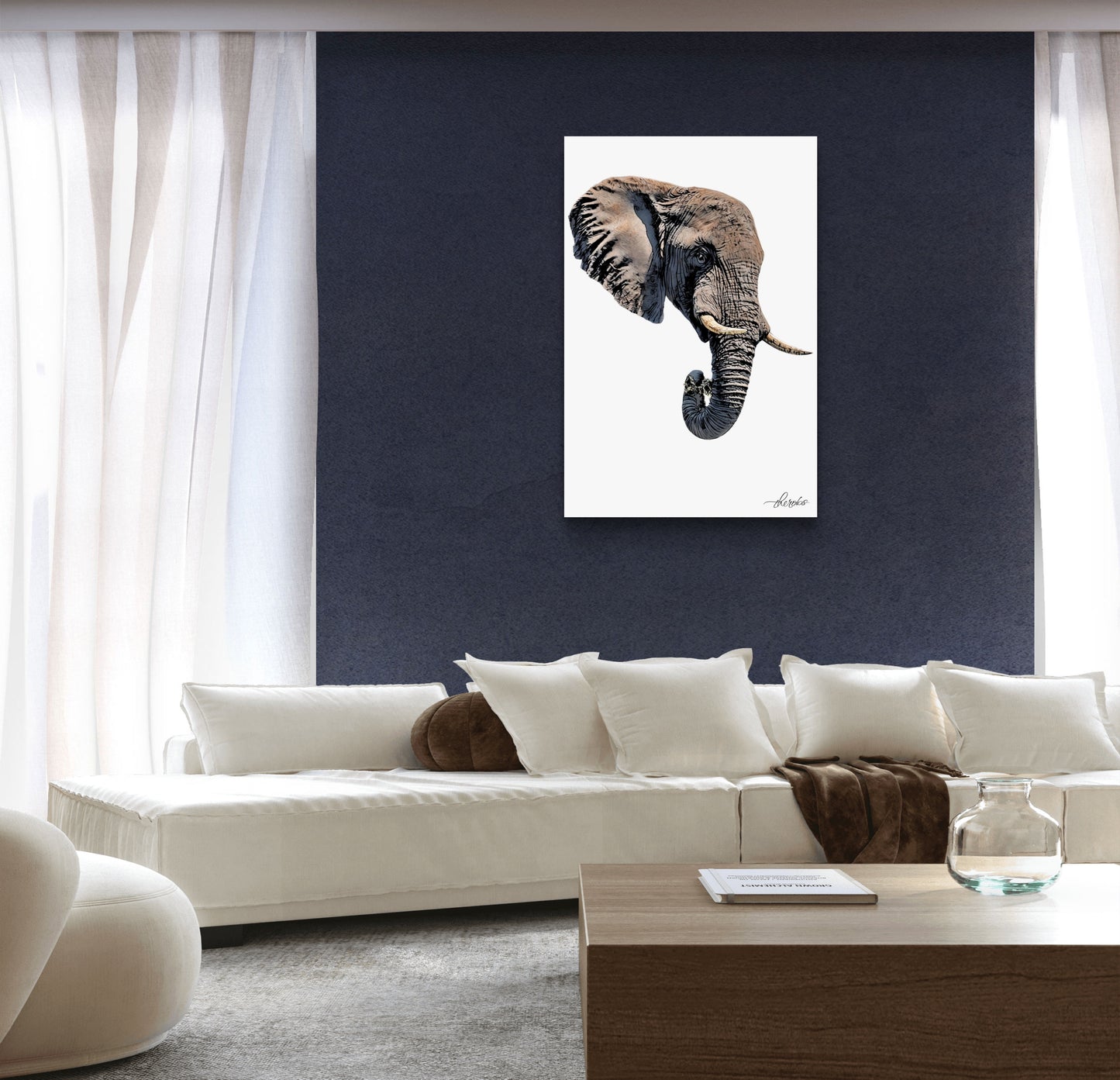 Elephant Canvas Print 2