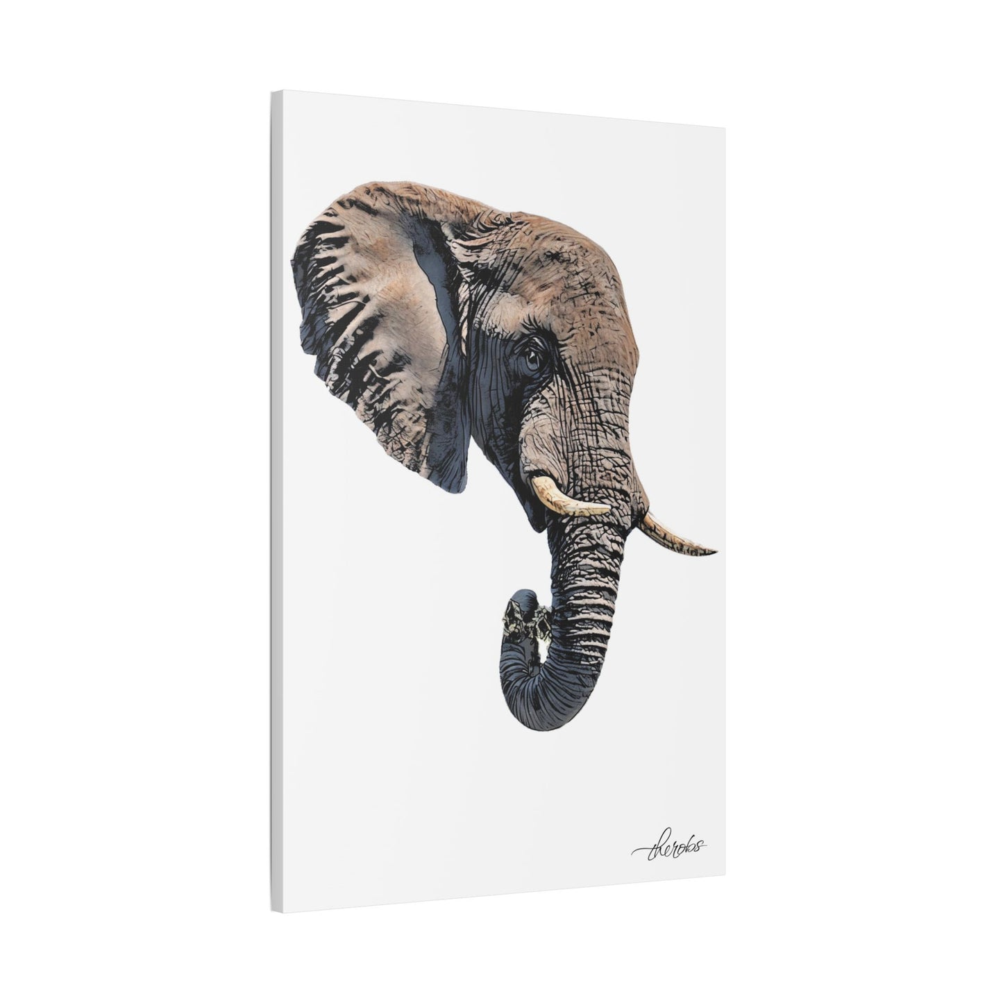Elephant Canvas Print 2
